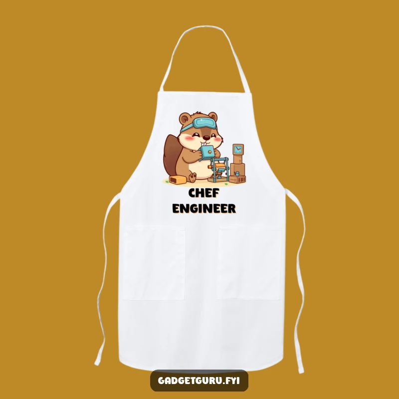Funny Beaver Apron: Build in Style, a Crafty & Hilarious Kitchen Gift!