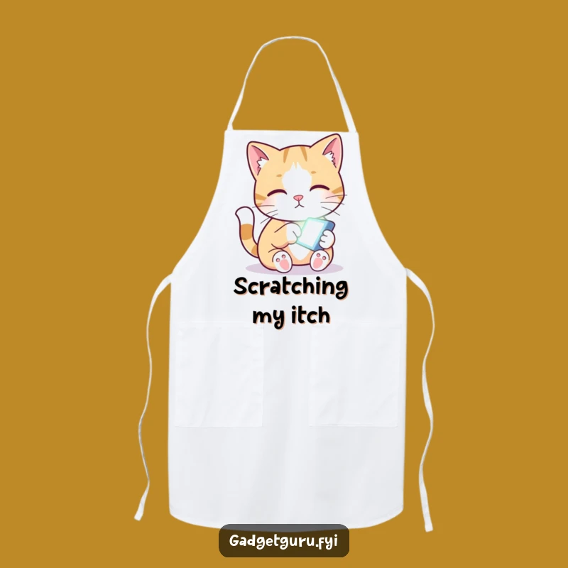 Funny Cat Chef Apron - Curious Kitty, Kitchen Humor, Hilarious Gift!