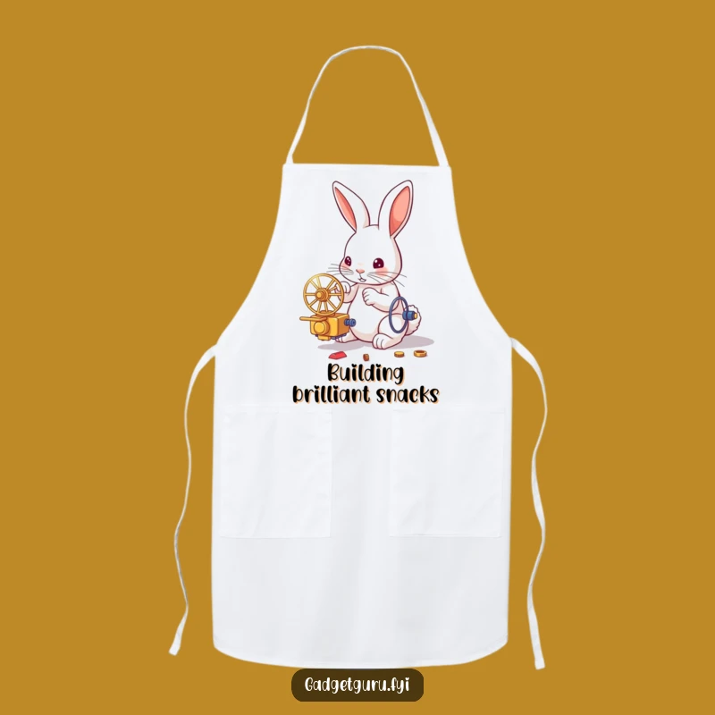 Funny Rabbit Inventor Apron: Cook or Create with Engineering Humor, Great Gift!