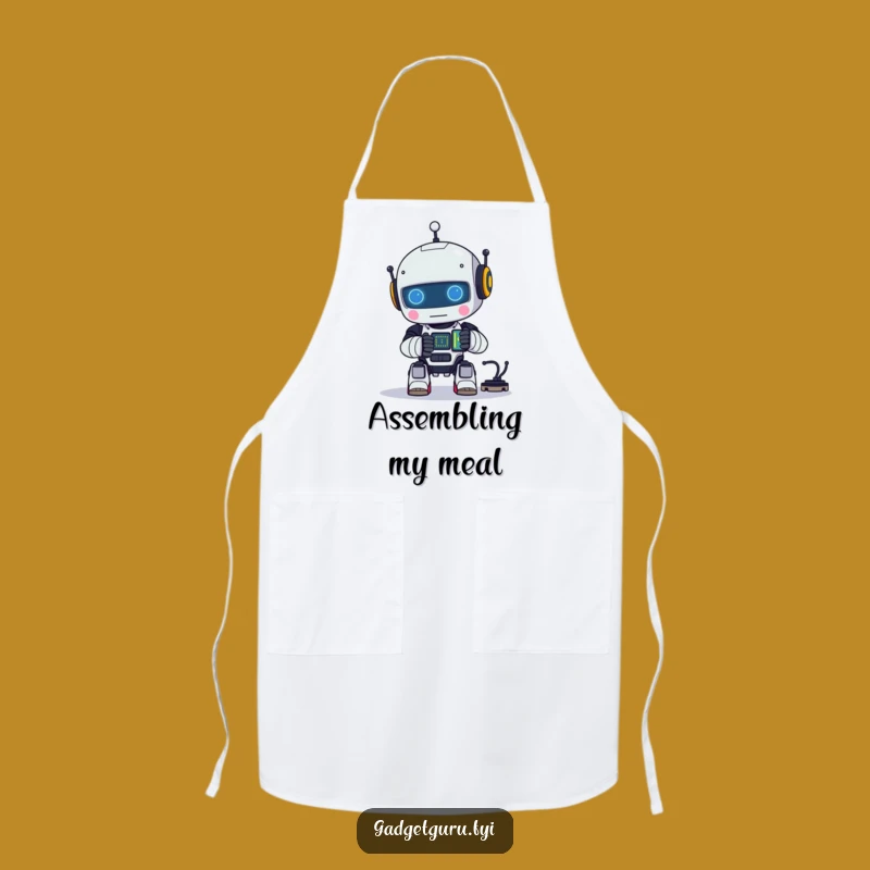 Funny Robot Workshop Apron - Build & Cook with Humor!