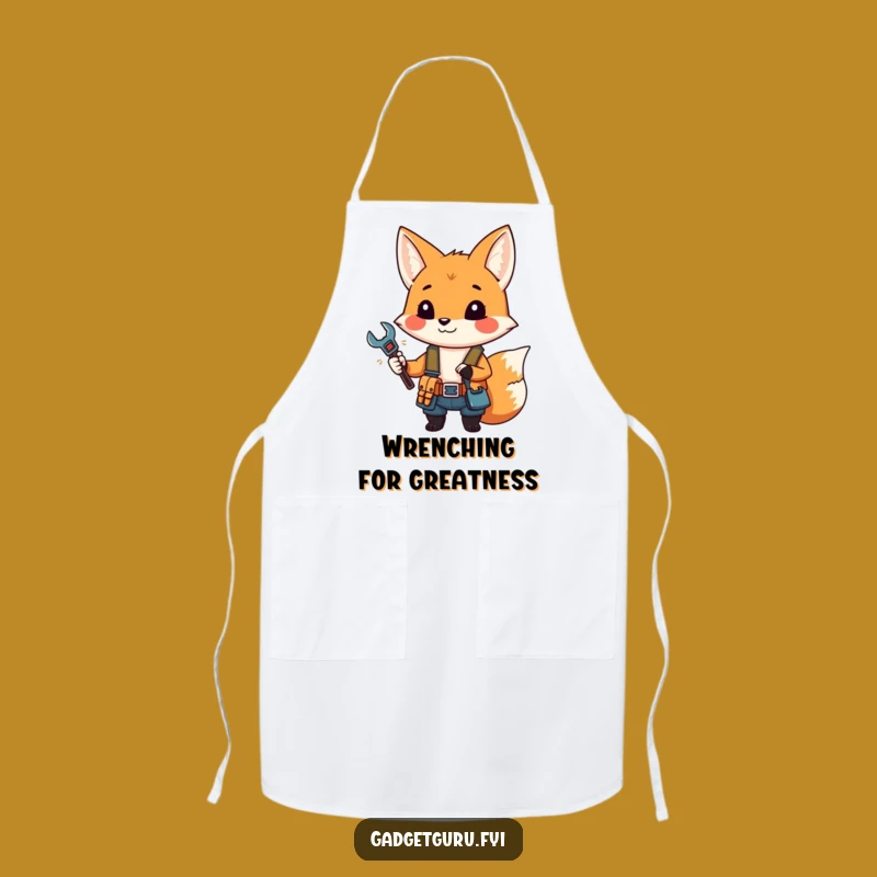 Funny Fox Chef Apron - Handy Helper, Kitchen Humor, Hilarious Gift!