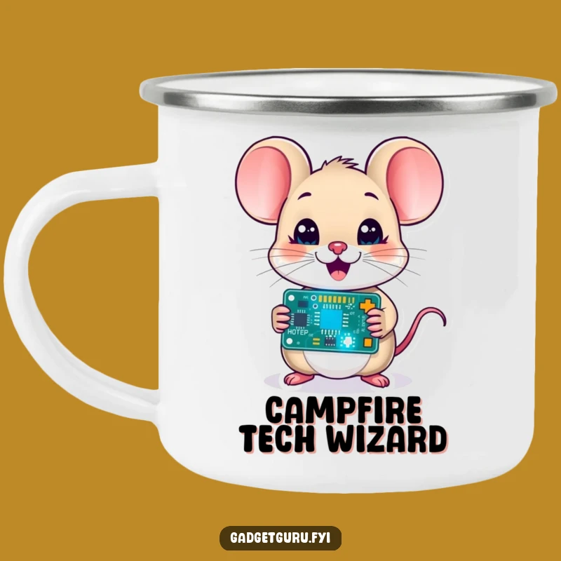 Funny Mouse Circuit Camping Mug - Tech Adventure Fuel