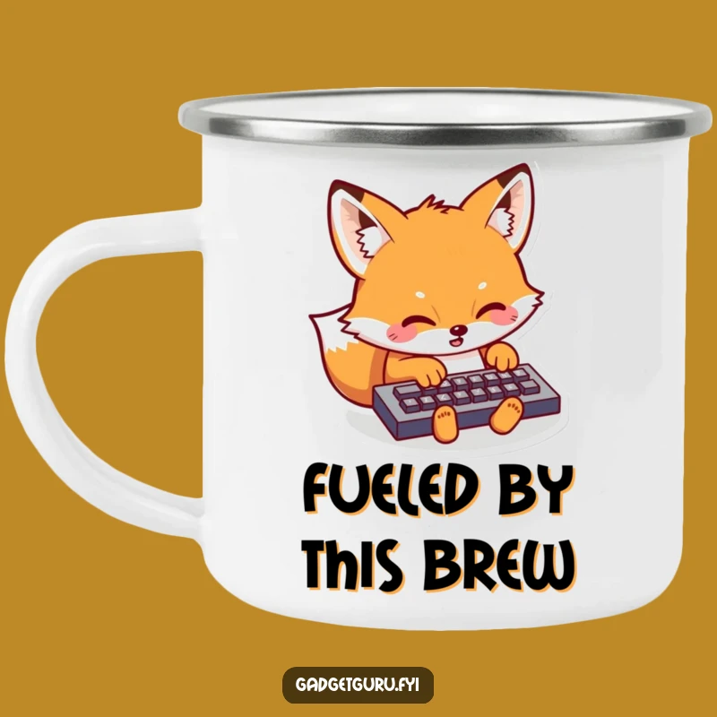 Funny Kawaii Fox Camping Mug: Adventure-Ready Humor for the Trail