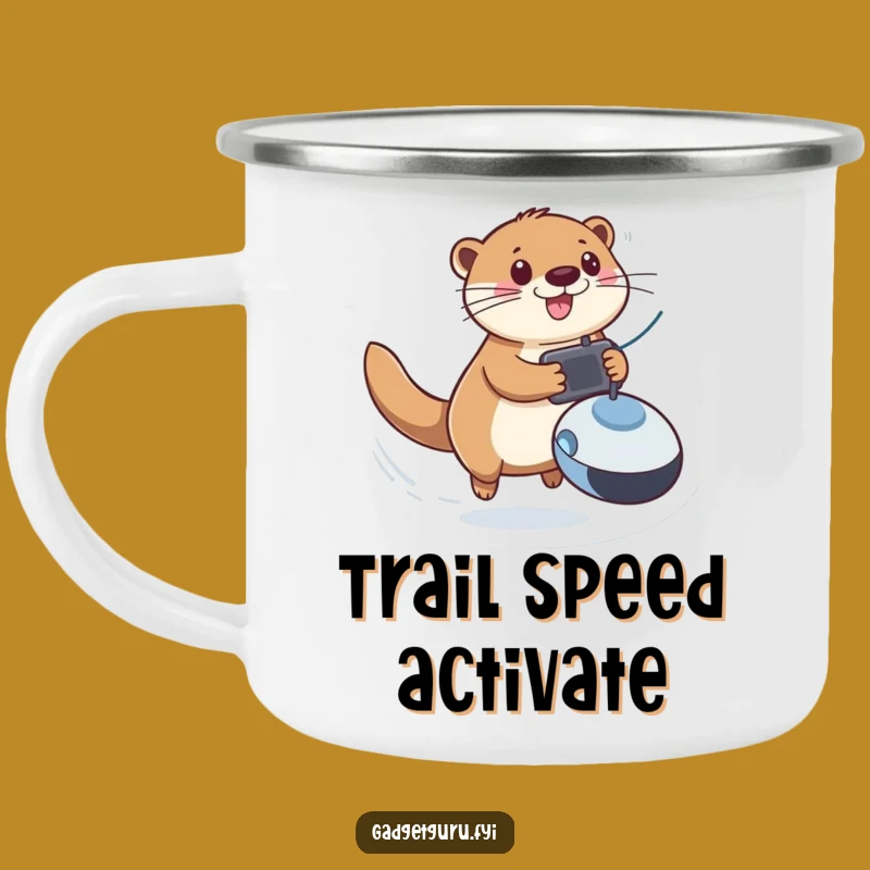 Funny Otter RC Toy Camping Mug - Outdoor Zooming Fun Gift