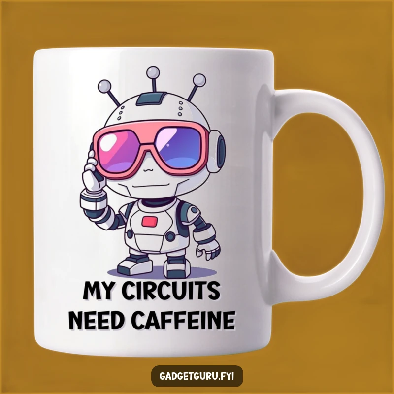 Funny Robot Glasses Mug, Geeky Charm and a Perfect Funny Gift