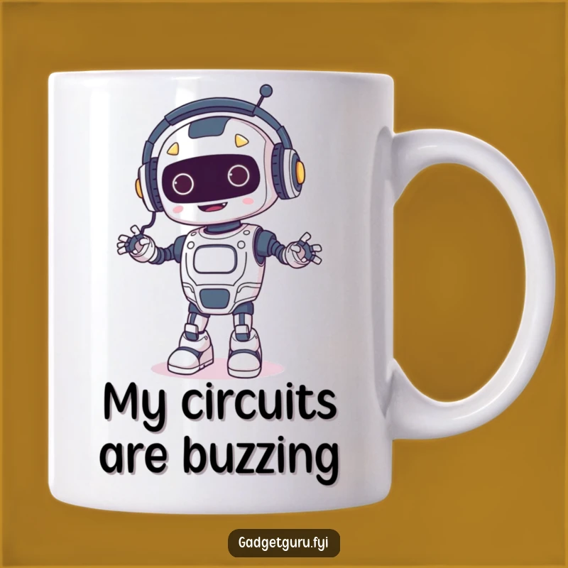 Funny Robot Dancer Mug: Happy Bot Grooving for Your Perfect Funny Gift