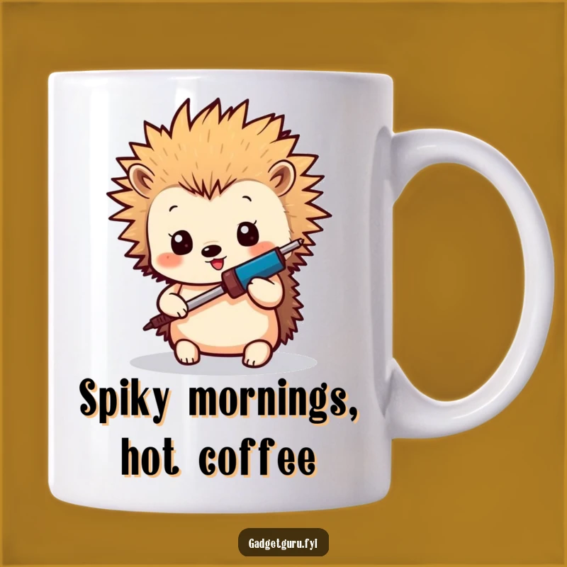 Funny Hedgehog Maker Mug: DIY Humor for the Crafty Engineer