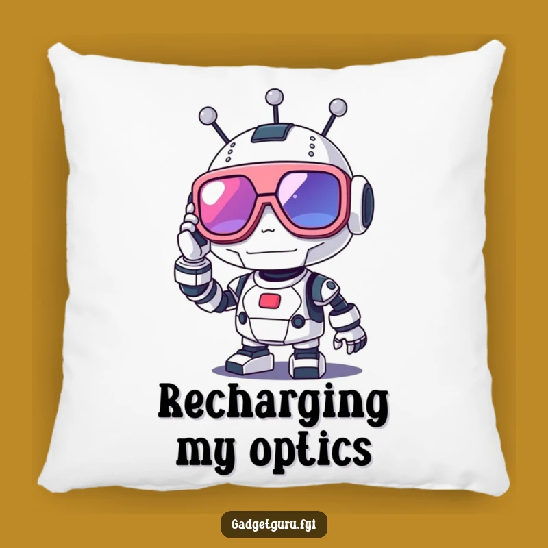 Cozy Funny Robot Pillow, Futuristic Comfort and Geeky Funny Gift