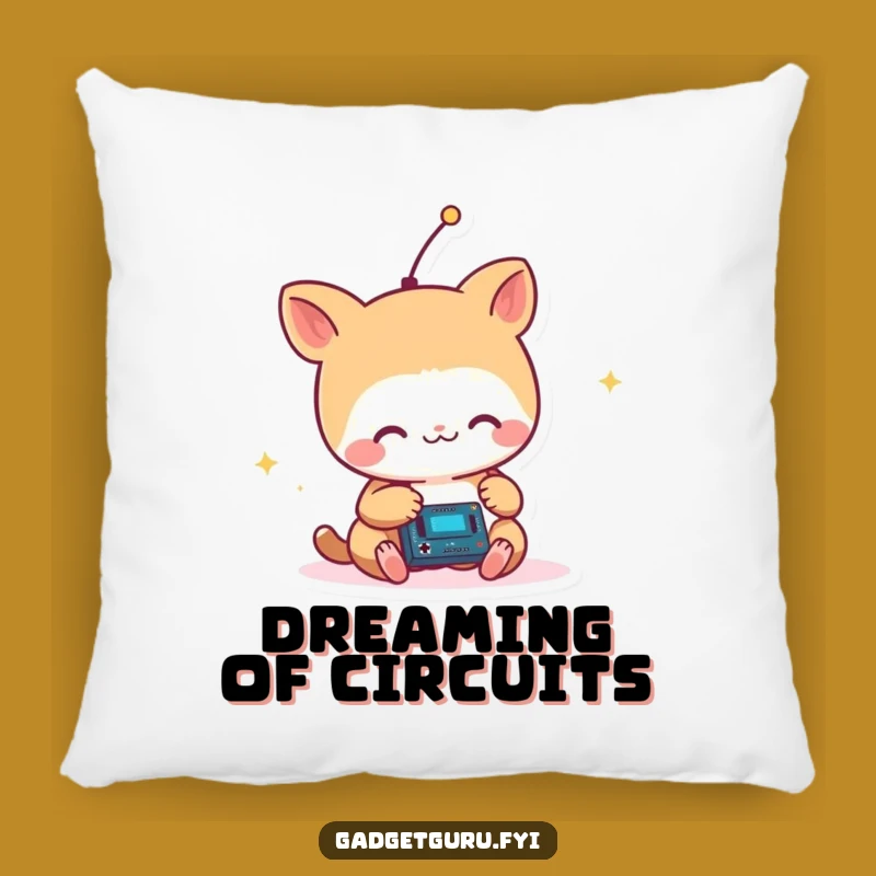 Funny Tinkerer Critter Pillow: Cozy Comfort for Your Workshop
