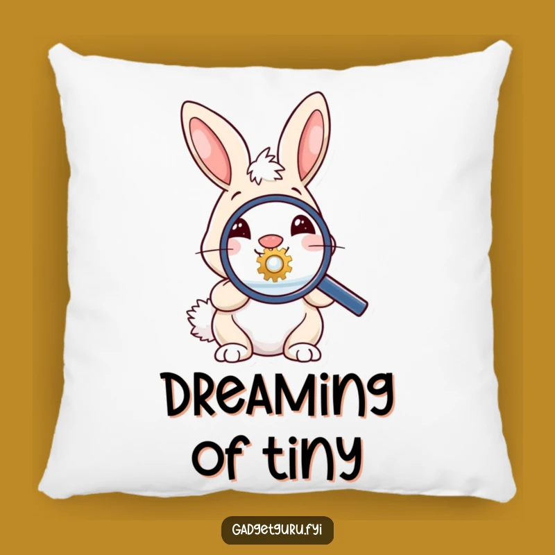 Funny Bunny Magnifying Pillow - Cozy Gift for a Comfy Investigator