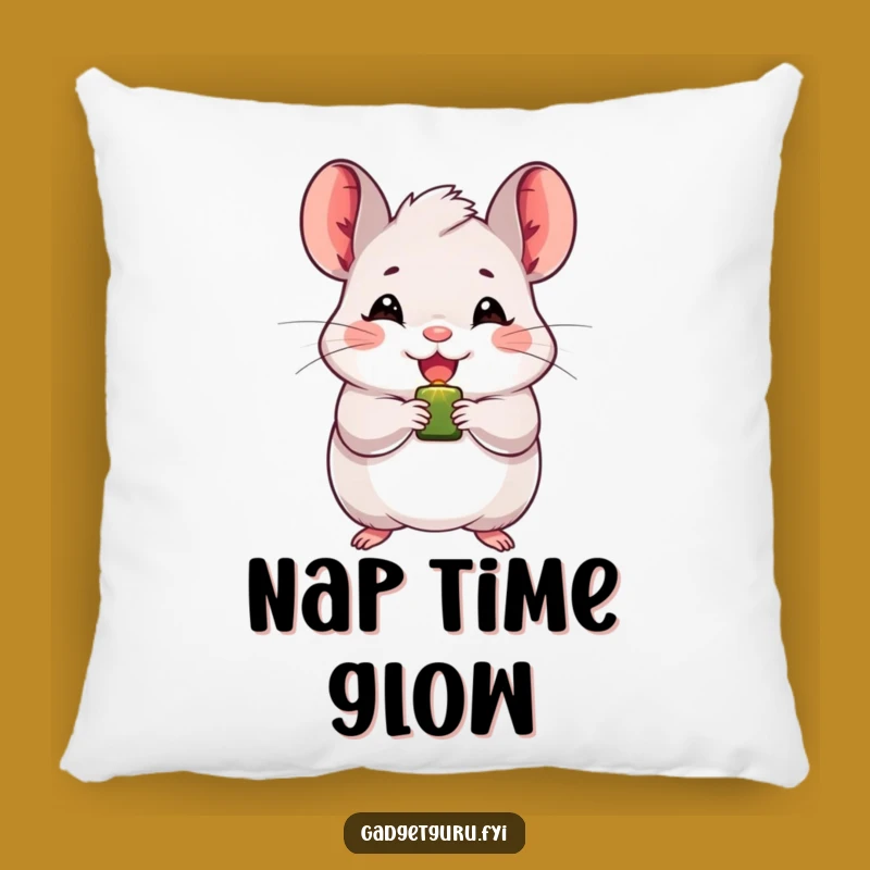 Funny Chinchilla Pillow: Cozy Up with a Beaming Light, a Cheerful Gift