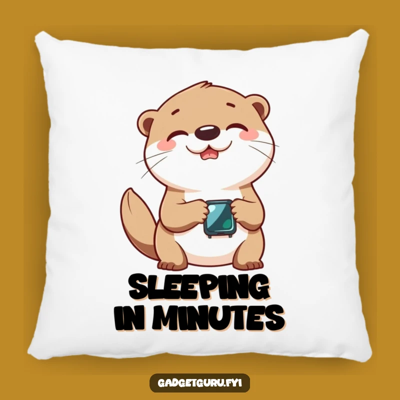 Funny Otter Smartwatch Pillow - Cozy Comfort, Hilarious Otter Gift!