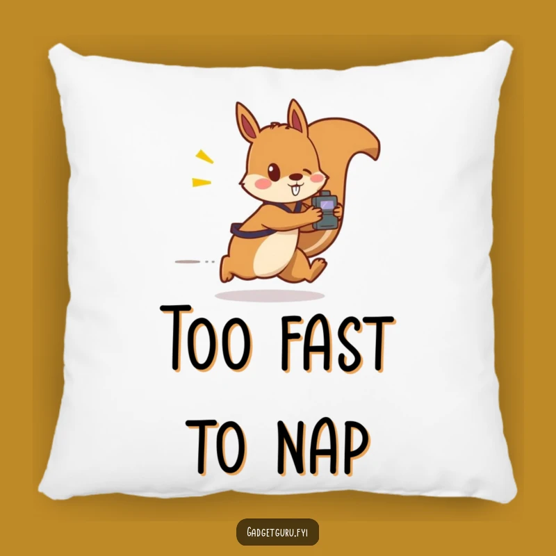 Funny Squirrel Gadget Pillow: Cozy Comfort for Your Busy Nook