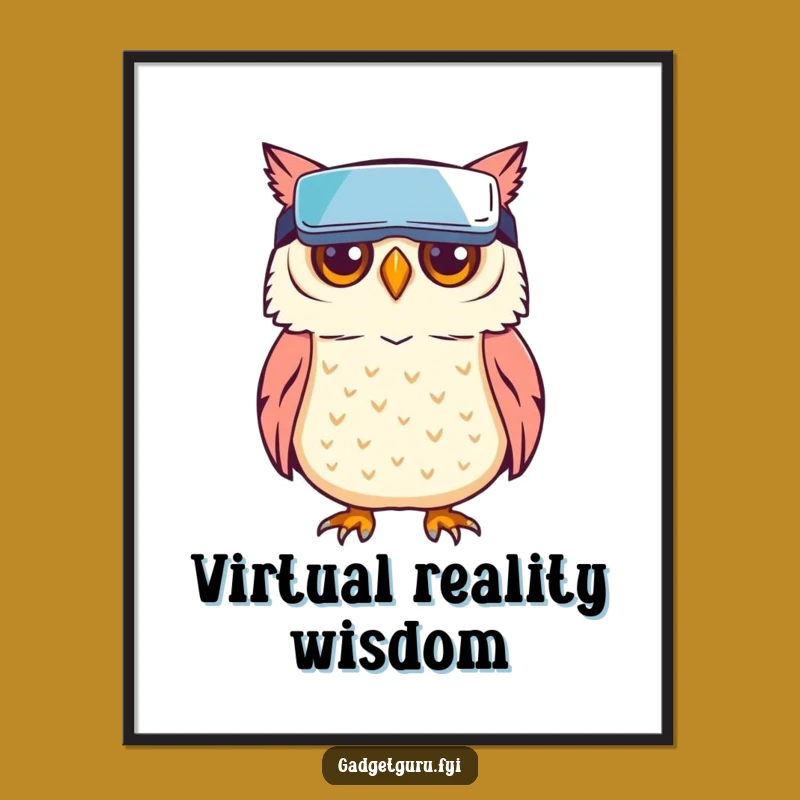Funny Owl VR Digital Art: Bring Virtual Worlds to Your Walls