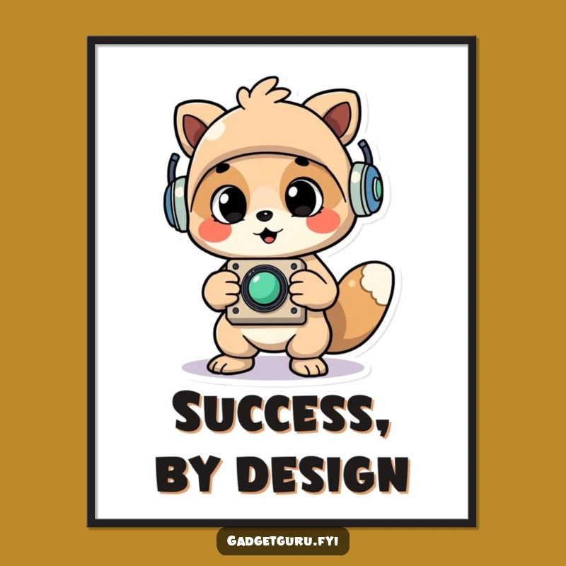 Funny Gadget Creation Poster: Celebrate Innovation with Cheerful Art