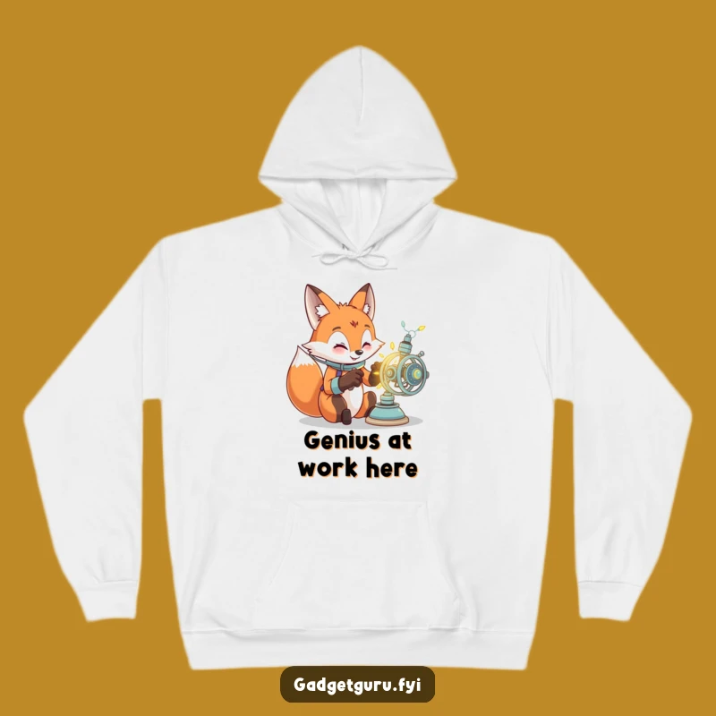 Cozy Funny Fox Inventor Hoodie: The Ultimate Warm & Hilarious Gift for Tech Enthusiasts