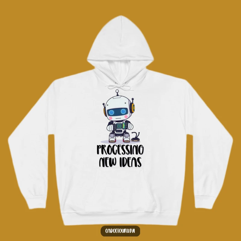 Cozy Funny Robot Circuit Hoodie - Warm & Geeky Gift