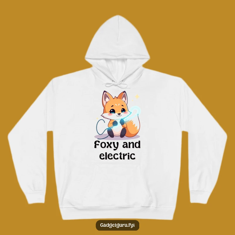 Cozy Funny Fox Experiment Hoodie, Warm and Energetic Funny Gift