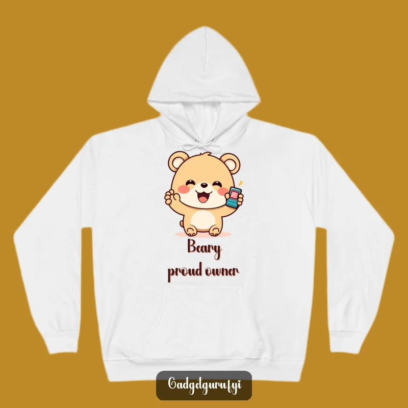 Funny Bear Gadget Hoodie: Cozy Up with Tech Enthusiasm and Humor