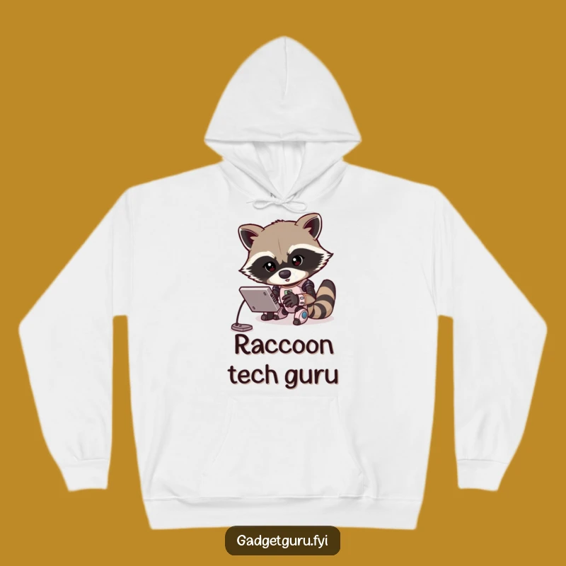 Funny Raccoon Programmer Hoodie: Cozy Up with Coding Comedy
