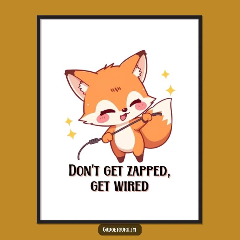 Mischievous Fox Art: Free Printable & Playful Downloadable Decor