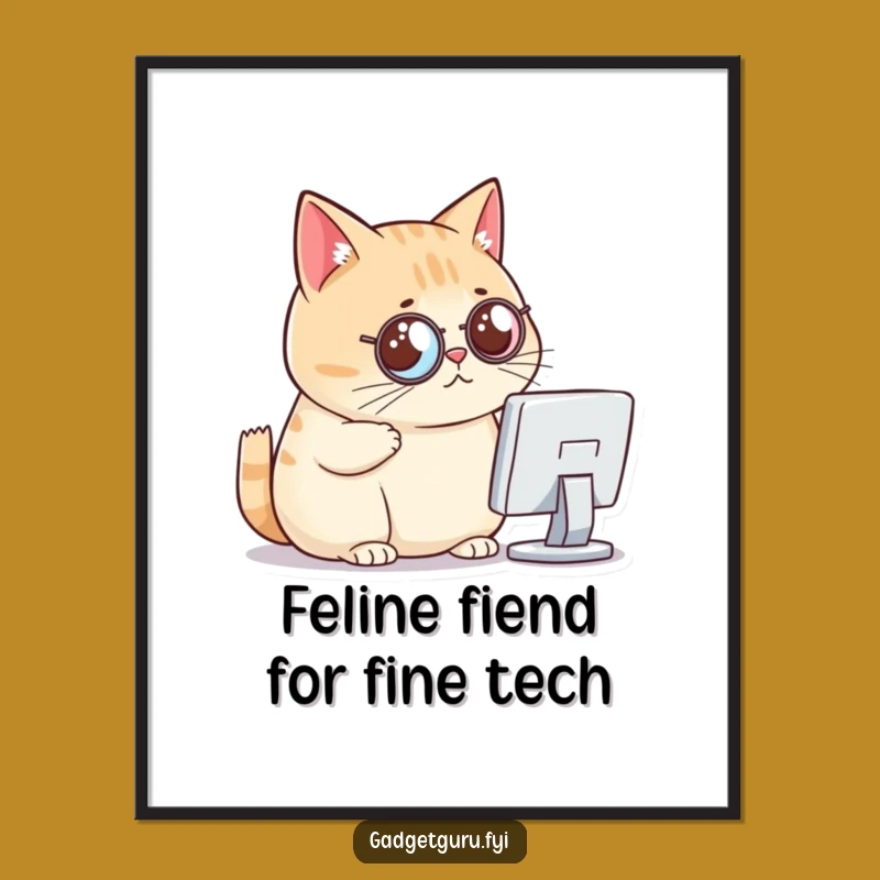 Free Printable Fancy Cat Art: Critical Downloadable Wall Decor for the Sophisticated Home