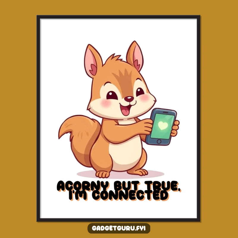 Tech Squirrel Art: Free Printable & Cute Downloadable Decor