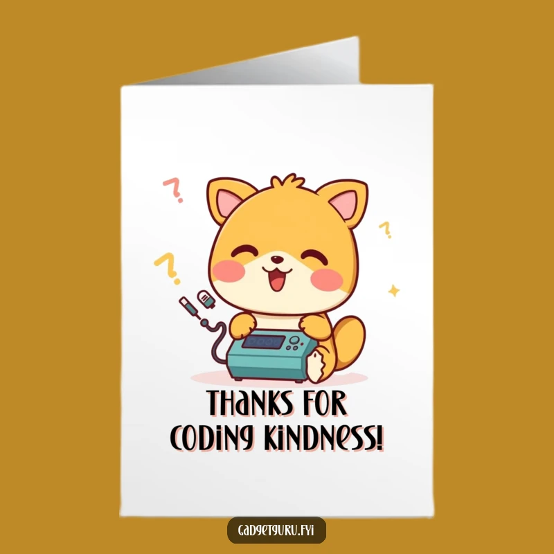 Hilarious Free Printable Thank You Card: Beeping Coder - DIY Gift!