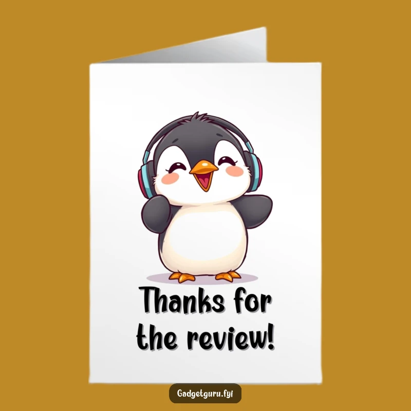 Free Printable Penguin Tune Thank You Card: Fun Downloadable for an Awesome Gesture