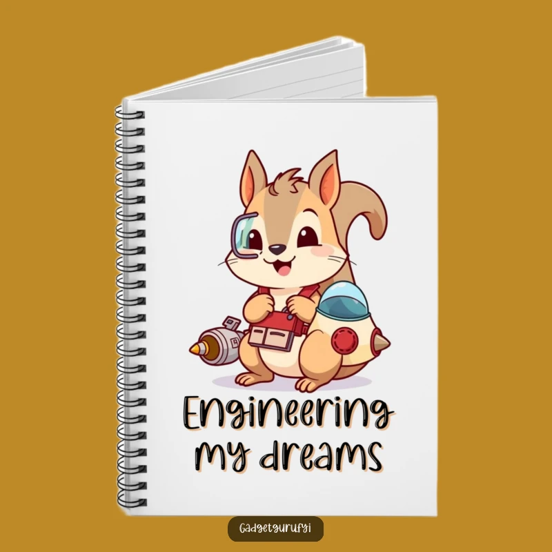 Funny Squirrel Spaceship Notebook: Jot Down Ideas with Nutty Plans