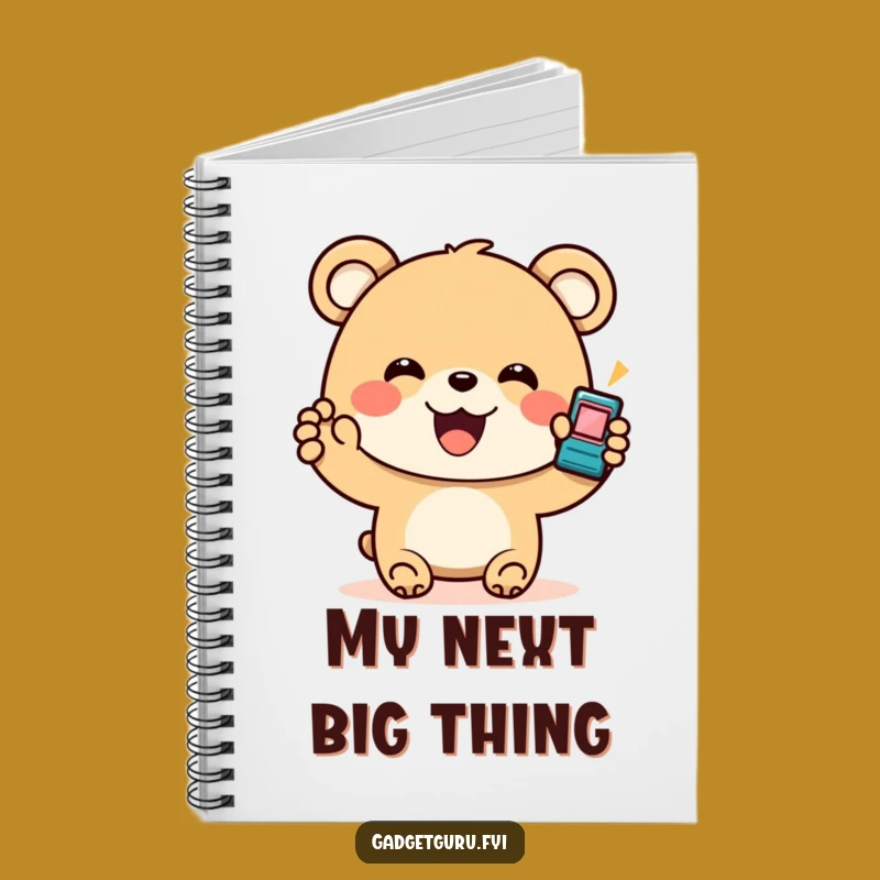 Funny Bear Gadget Notebook: Capture Ideas with Tech Enthusiasm