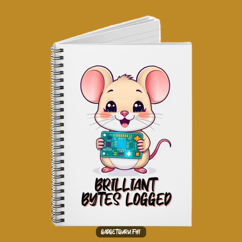 Funny Mouse Circuit Notebook - Jot Down Tech Ideas with Humor