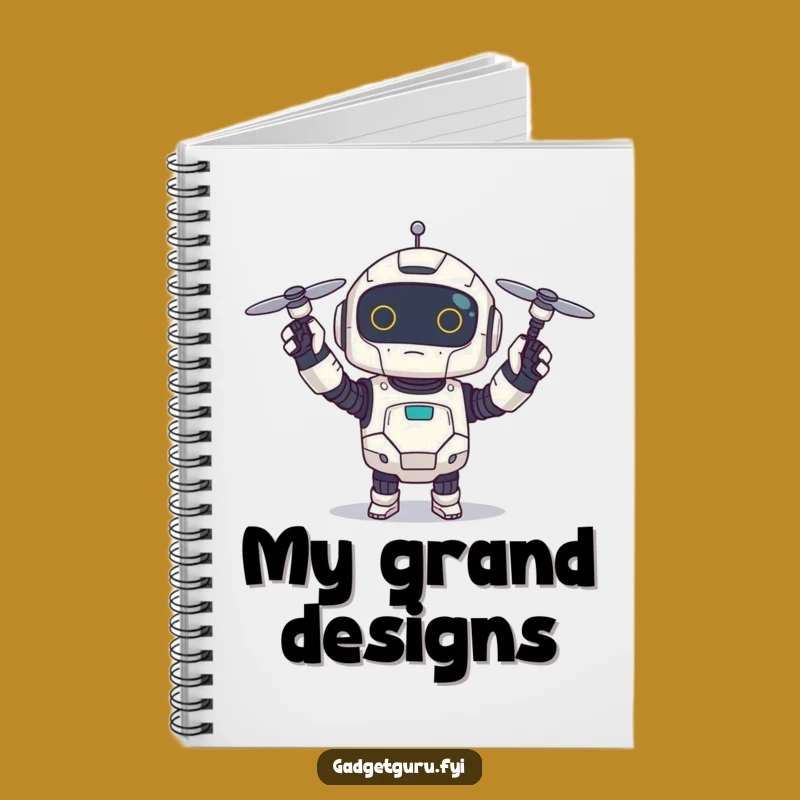 Funny Robot Drone Notebook: Techie Journal - Hilarious Writing Gift!