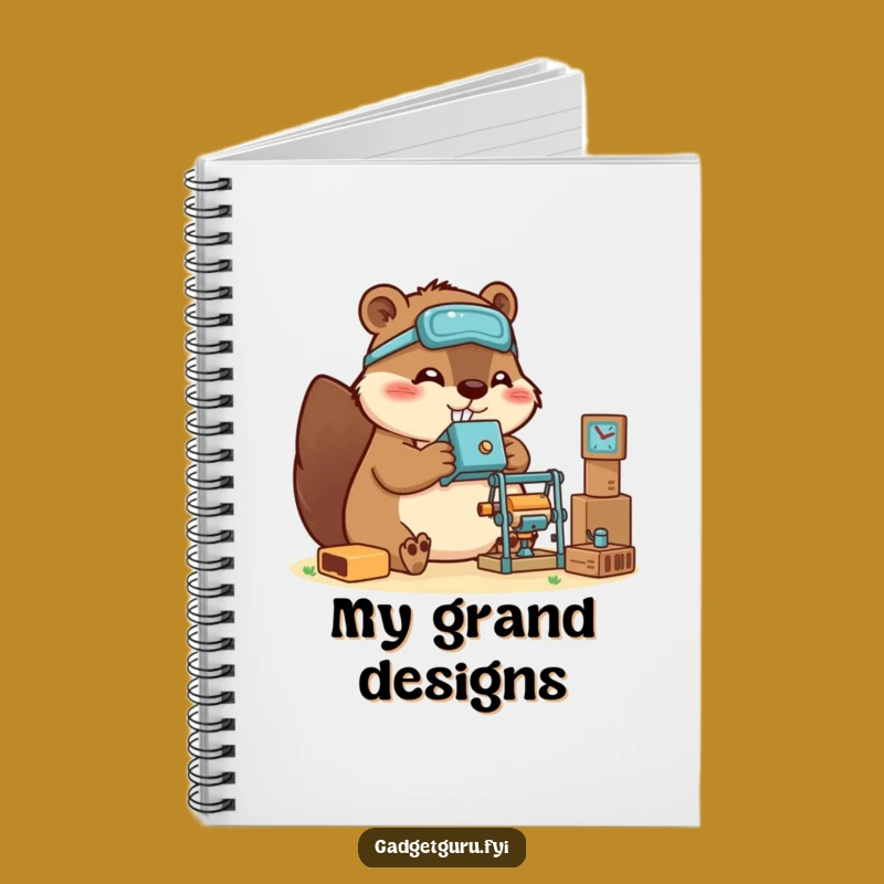 Funny Beaver Notebook: Plan Your Builds, a Crafty & Hilarious Gift!