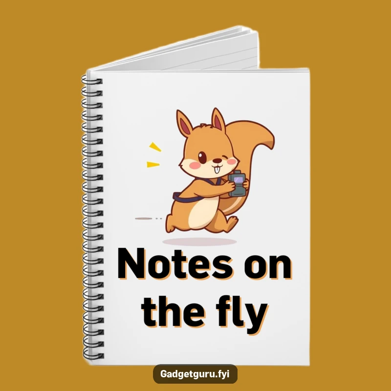 Funny Squirrel Gadget Notebook: Jot Down Ideas at Lightning Speed