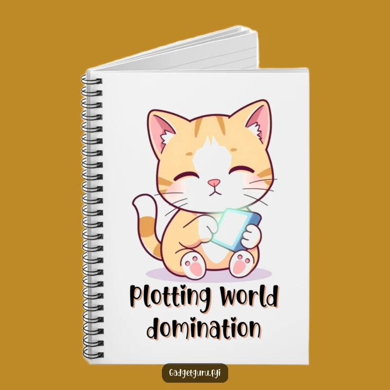 Funny Cat Screen Paw Notebook - Jot Down Thoughts, Hilarious Gift!