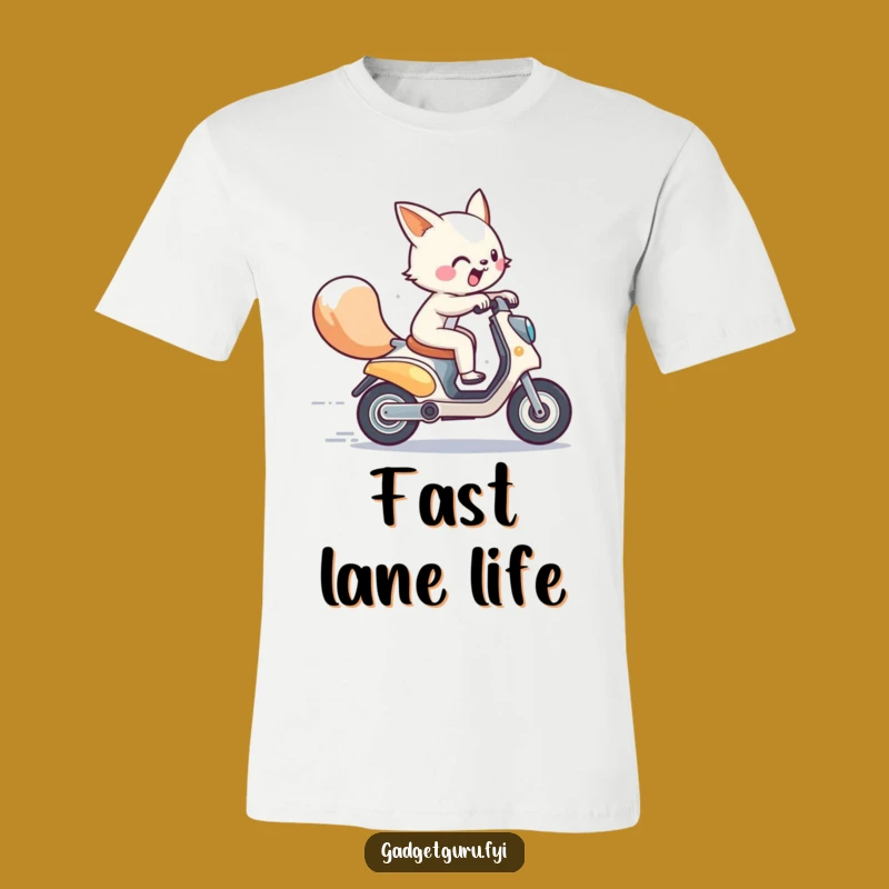 Funny Energetic Animal Scooter Zoom T-Shirt: Ride with Humor!