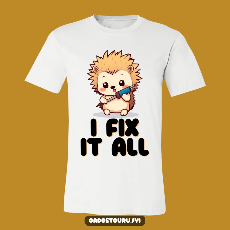 Funny Hedgehog Maker T-Shirt: Spiky DIY Humor for Crafters