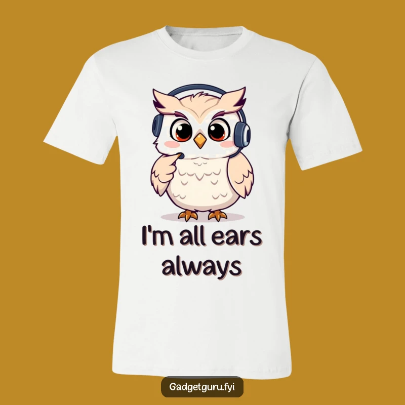 Funny Owl Support Tee, Giggling Operator Design and a Fun Funny Gift
