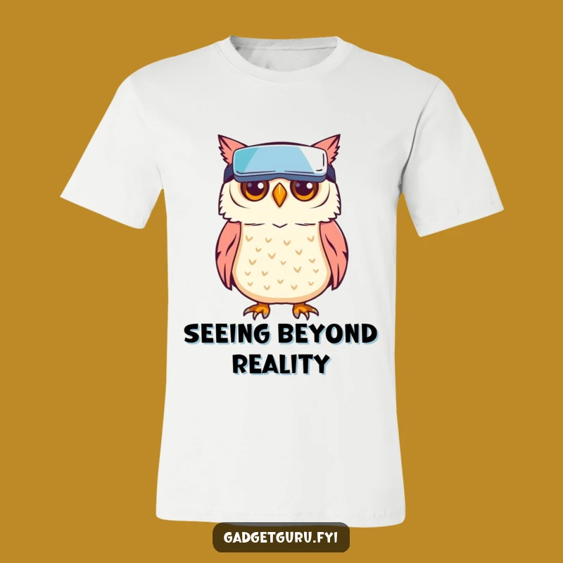 Funny Owl VR T-Shirt: Wisdom Meets Virtual Reality