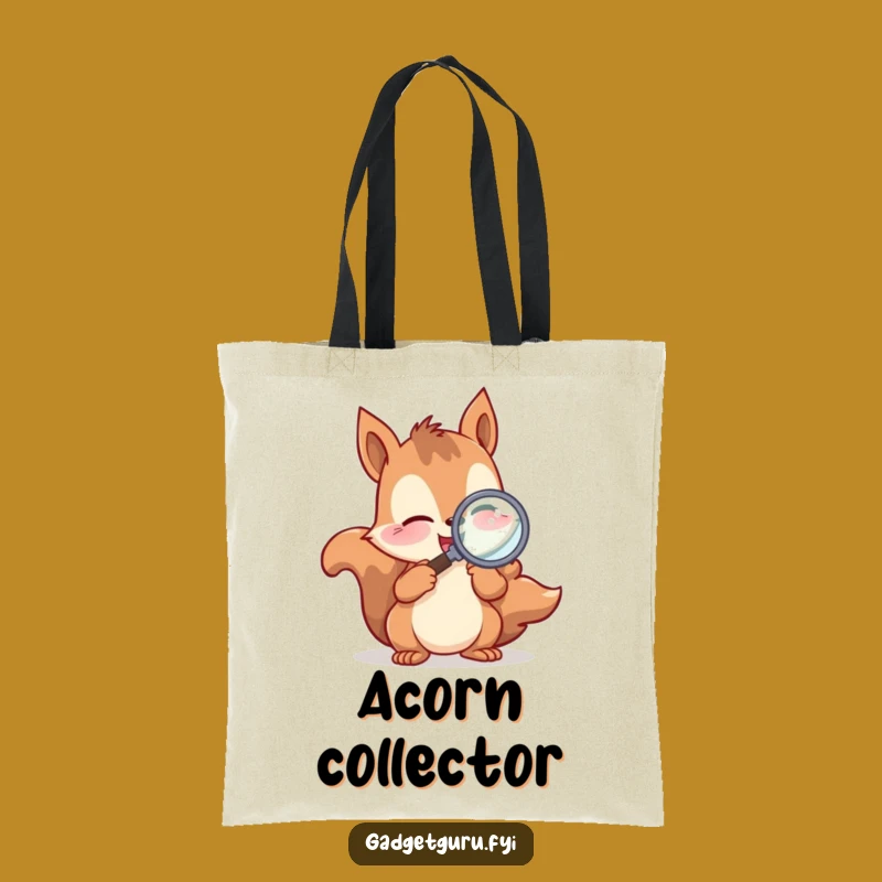 Funny Squirrel Magnifying Glass Tote Bag - Carry Your Discoveries in Style