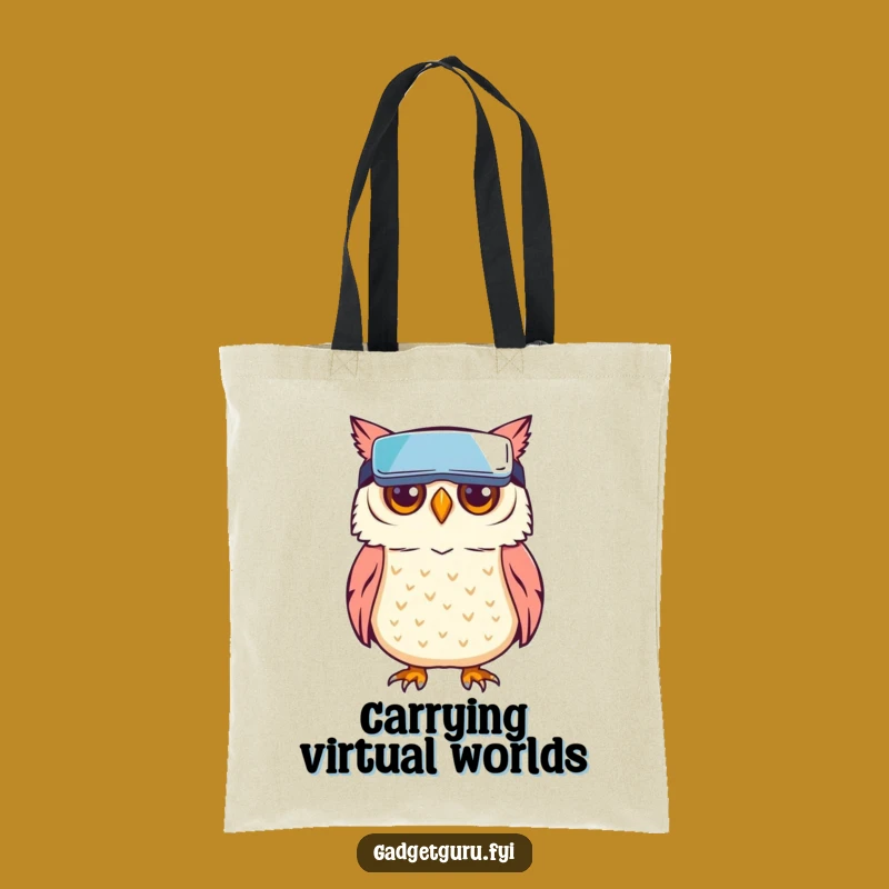 Funny Owl VR Tote Bag: Carry Your Virtual World Anywhere
