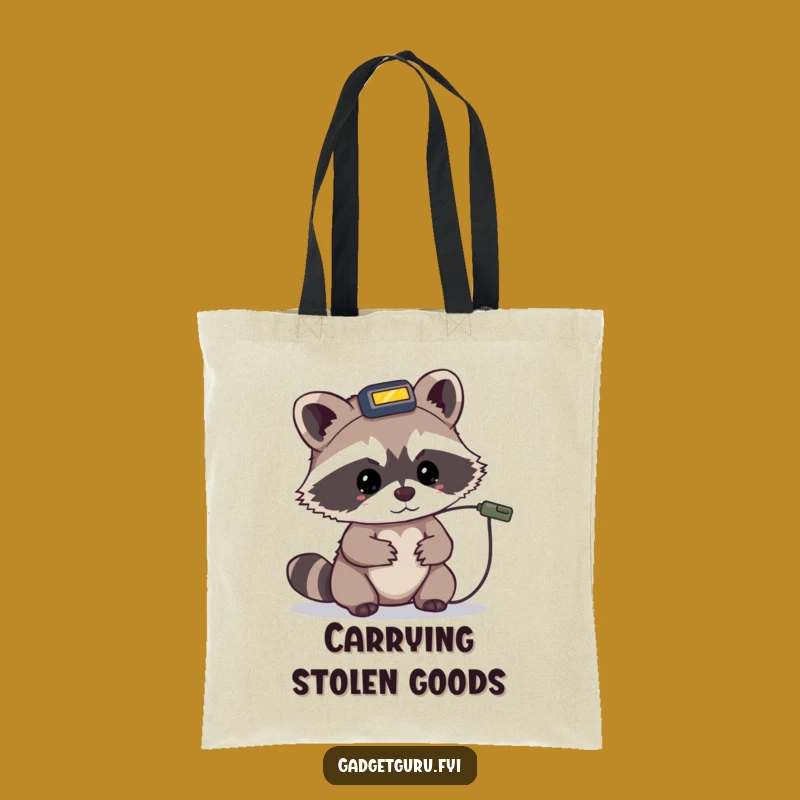 Funny Raccoon Troubleshooter Tote Bag - Durable, Practical, Hilarious Gift!